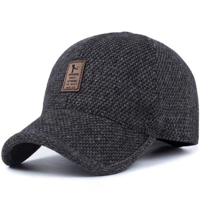 Autumn/Winter Men's Korean Baseball Cap: Large Brim, Casual, Trendy, and Versatile
