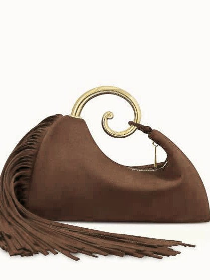 Suede Tassel Handbag  Fashionable Banquet & Commuter Bag