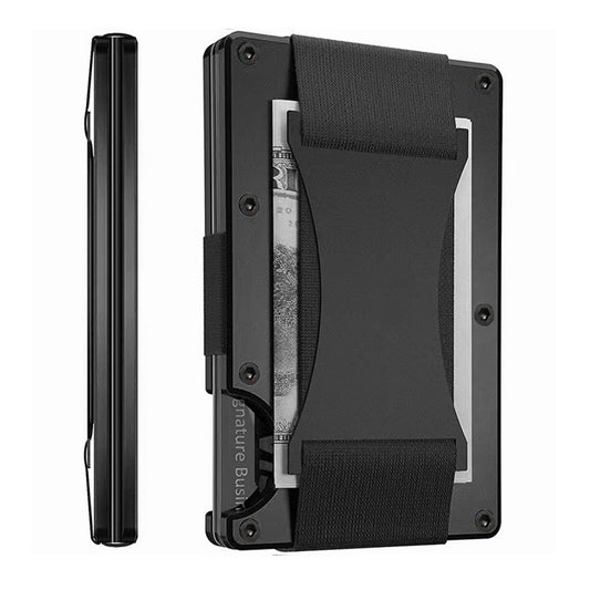 Carbon Fiber Metal Card Holder Wallet  RFID Anti-Theft