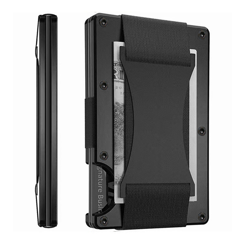 Carbon Fiber Metal Card Holder Wallet  RFID Anti-Theft