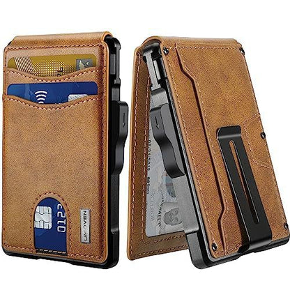Men's carbon fiber AirTag wallet