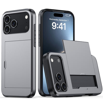 2-in-1 Anti-Drop Wallet Case for iPhone 17 / iPhone 16 / iPhone 15 Pro