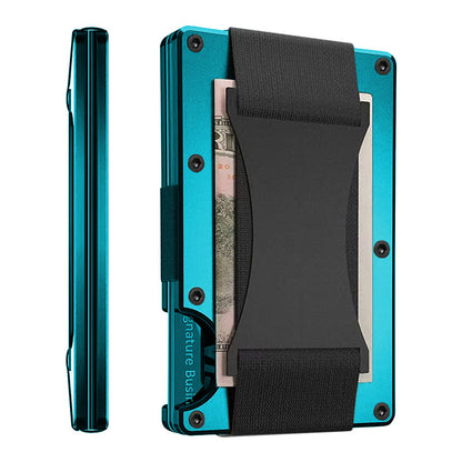 Carbon Fiber Metal Card Holder Wallet  RFID Anti-Theft