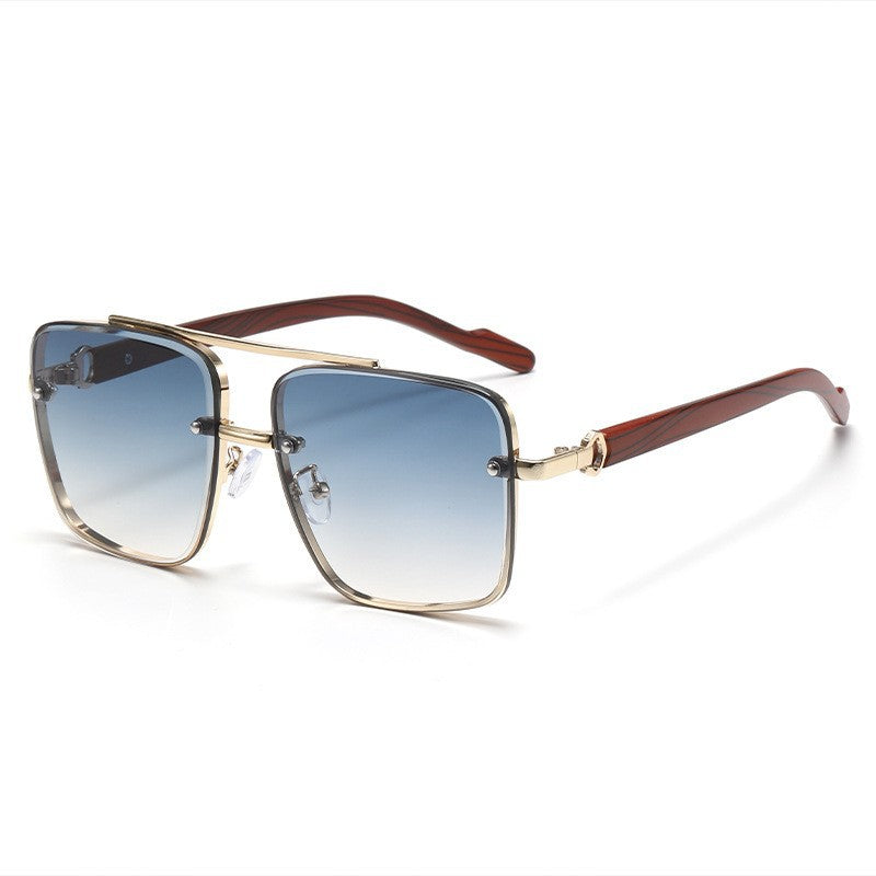 HD polarized pilot sunglasses for men.