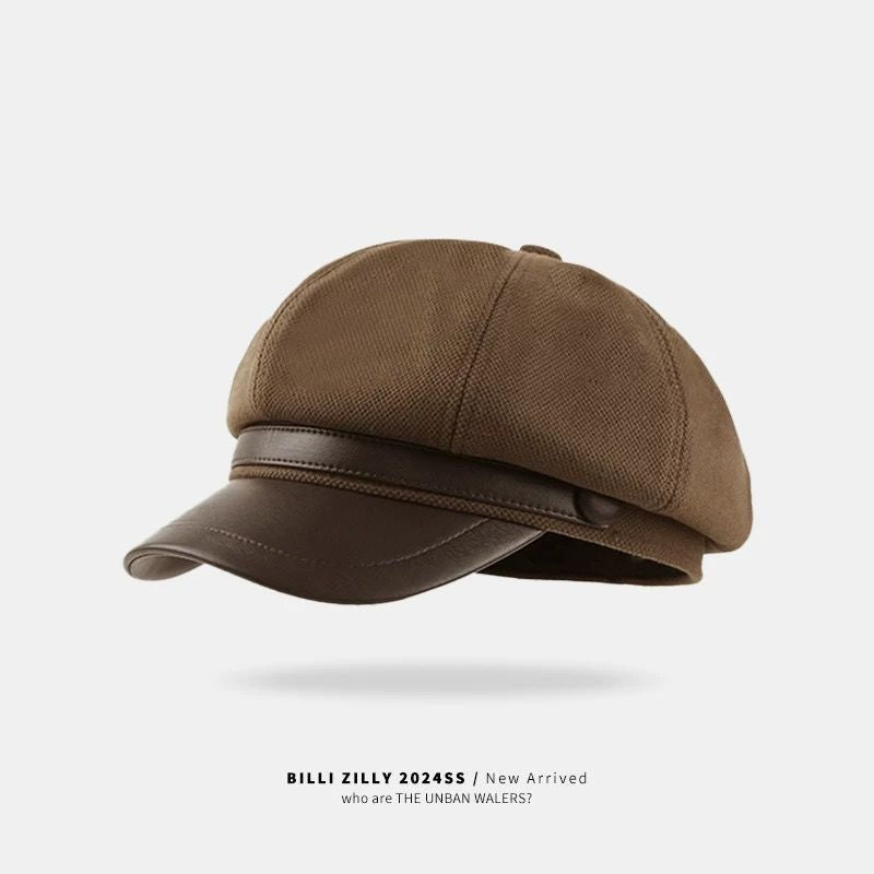 Korean Retro Octagonal Beret Hat