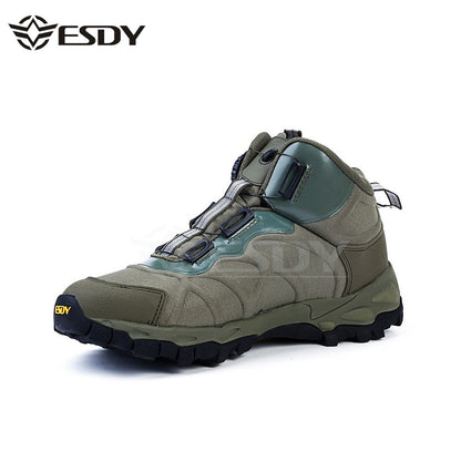 Men's Quick-Lock Mid-Top Outdoor Hiking Shoes