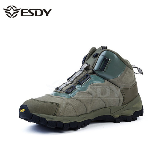 Men's Quick-Lock Mid-Top Outdoor Hiking Shoes