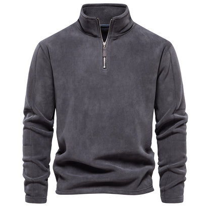 Men's  half-zip fleece sweatshirt
