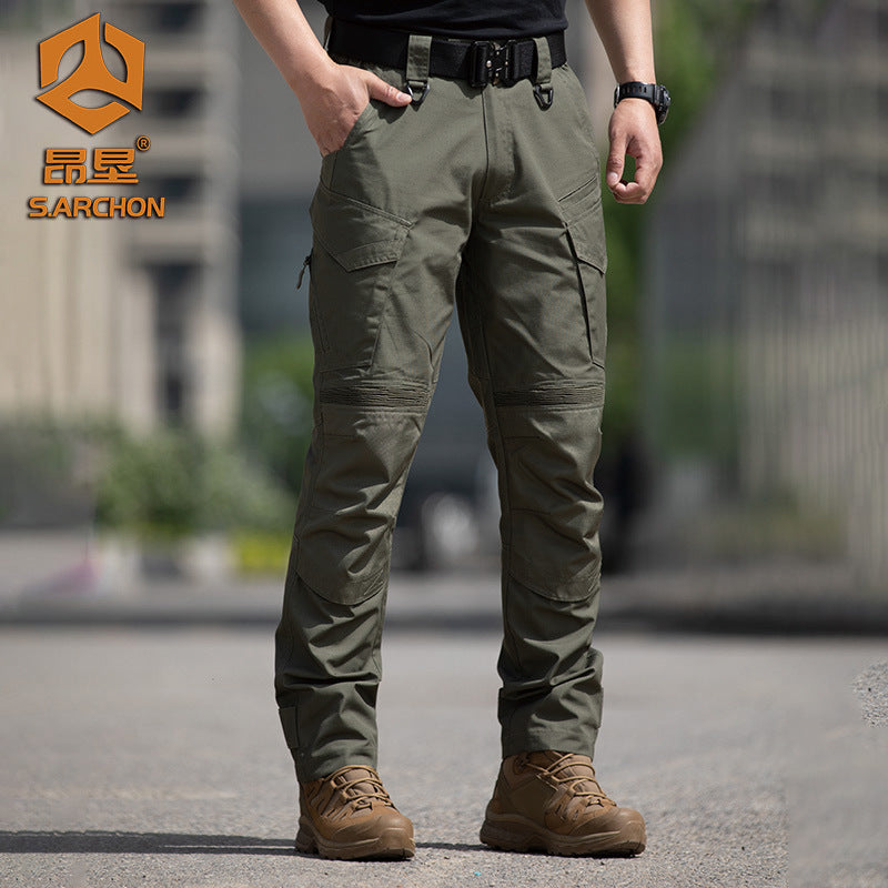 Mens Heavy-Duty Tactical Outdoor Cargo Pants