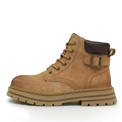 Rhubarb Elevate British Suede Platform Martin Boots