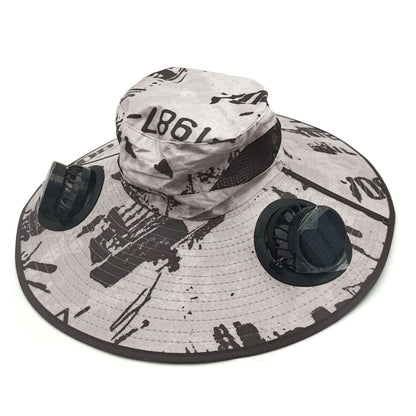 Solar Breeze Pro Solar USB Double Fan Cooling Hat