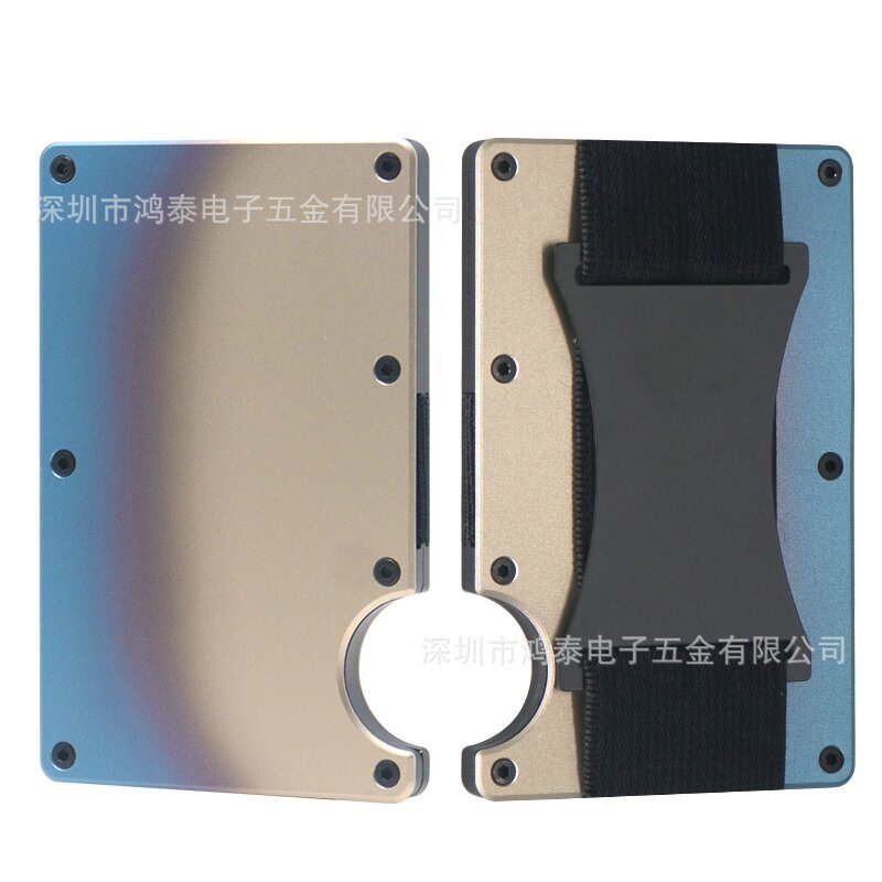 Carbon Fiber Metal Card Holder Wallet  RFID Anti-Theft