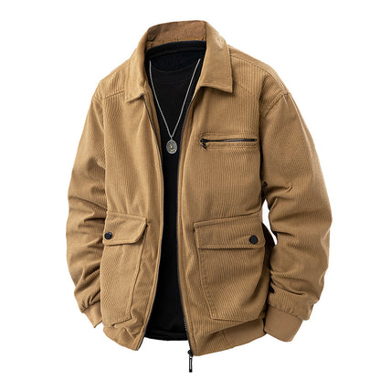 Men's corduroy spring jacket.