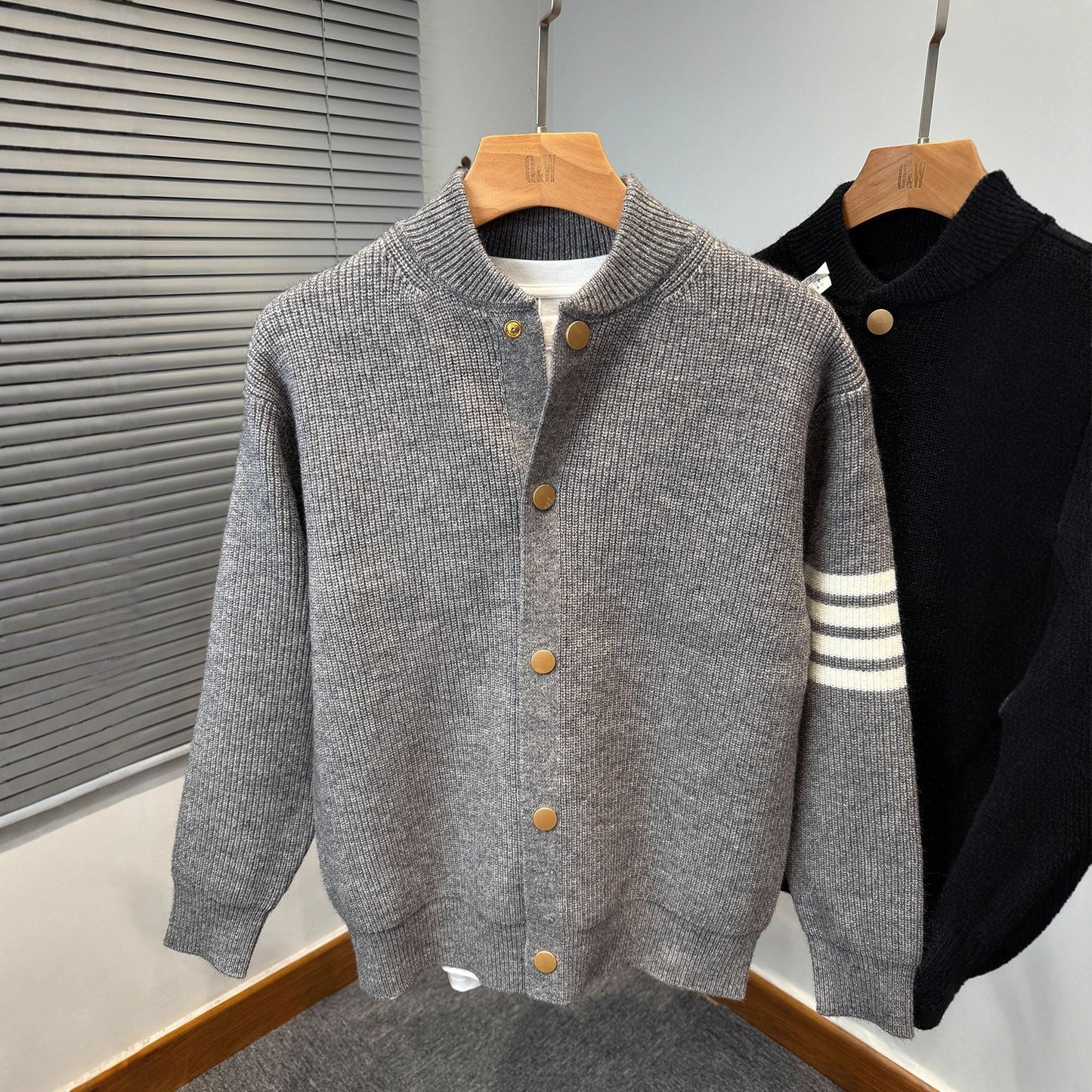Korean Flex Varsity Knit Jacket