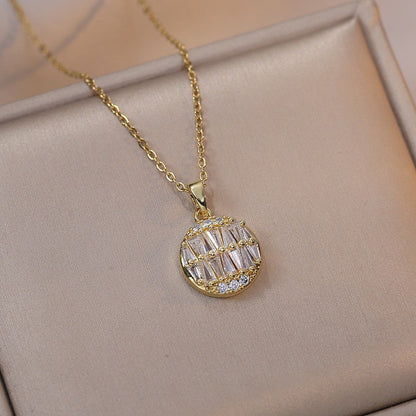 Amoré Zircon Flower Women's Necklace