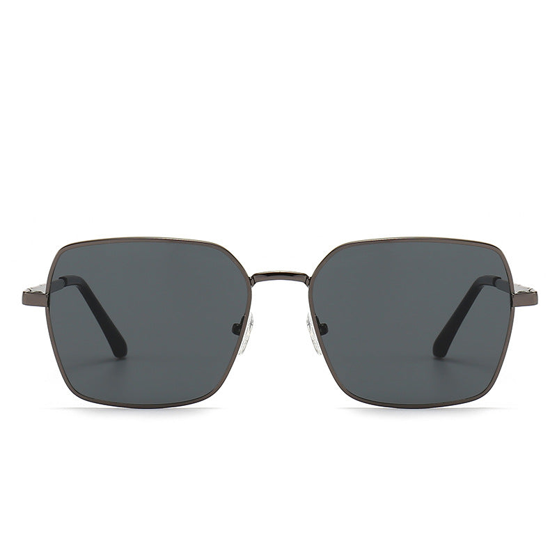Simple metal frame sunglasses