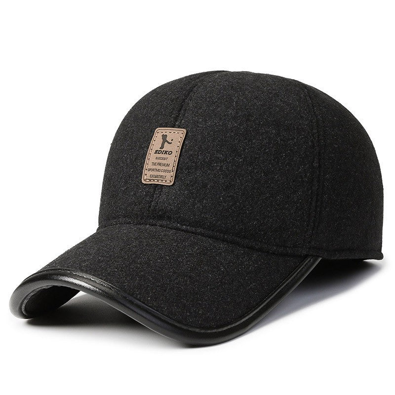 Autumn/Winter Men's Korean Baseball Cap: Large Brim, Casual, Trendy, and Versatile