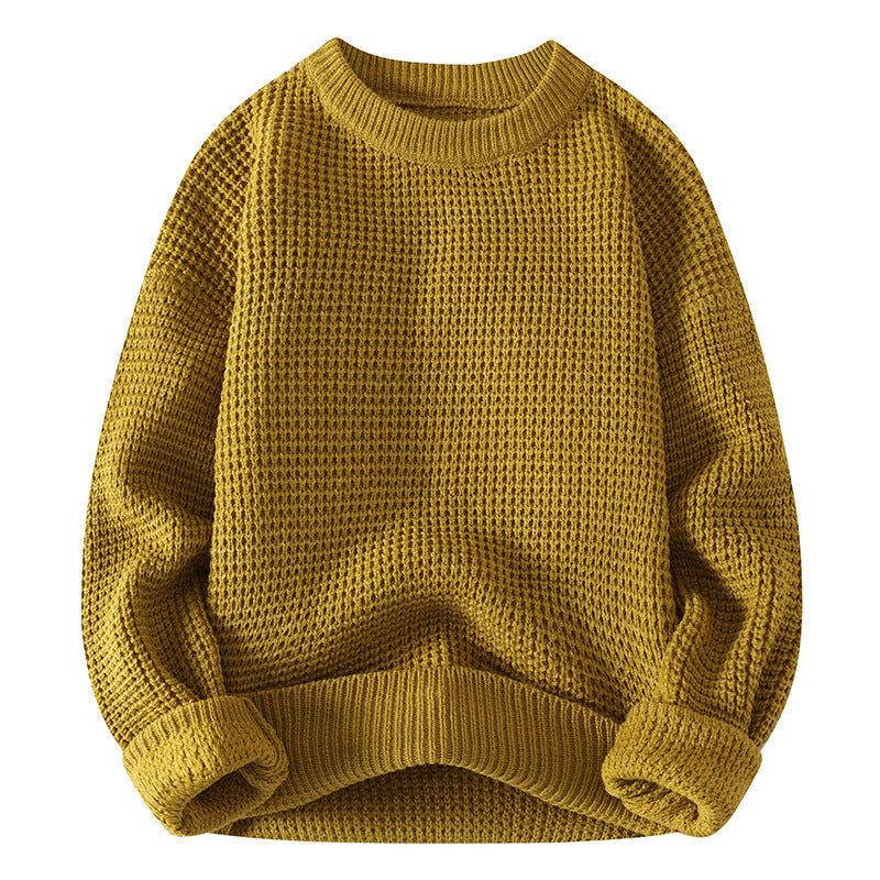 Men's  autumn/winter retro thick-knit pullover