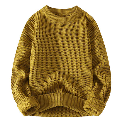 Men's  autumn/winter retro thick-knit pullover