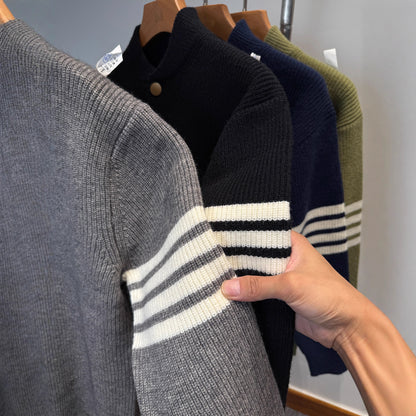 Korean Flex Varsity Knit Jacket