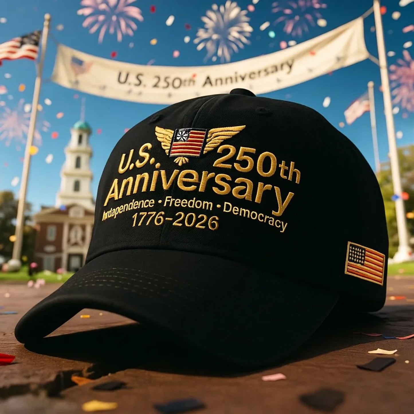 Baseball Cap with 3D Hot-Stamped Logo