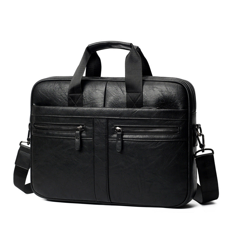 RetroCraft Leather Briefcase