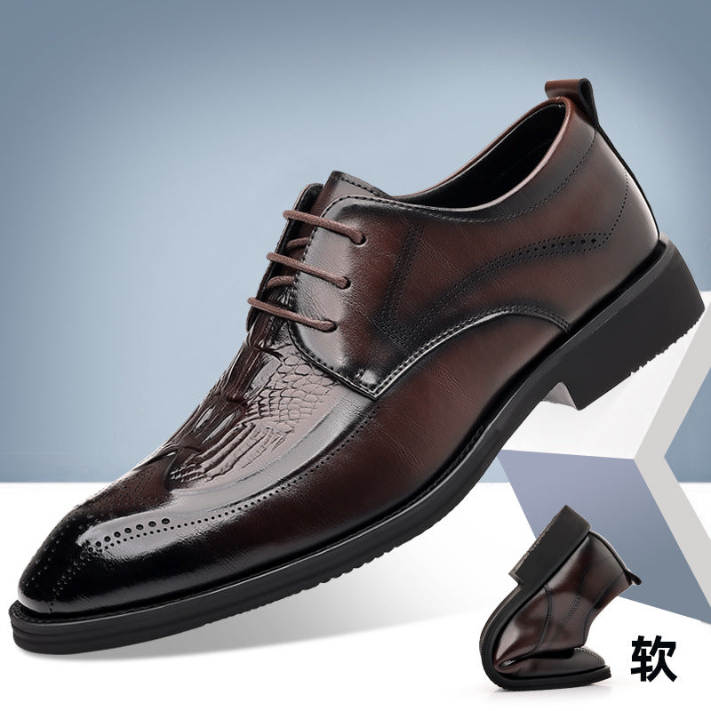 Regal Croc Elite Cowhide British Brogue Dress Shoes