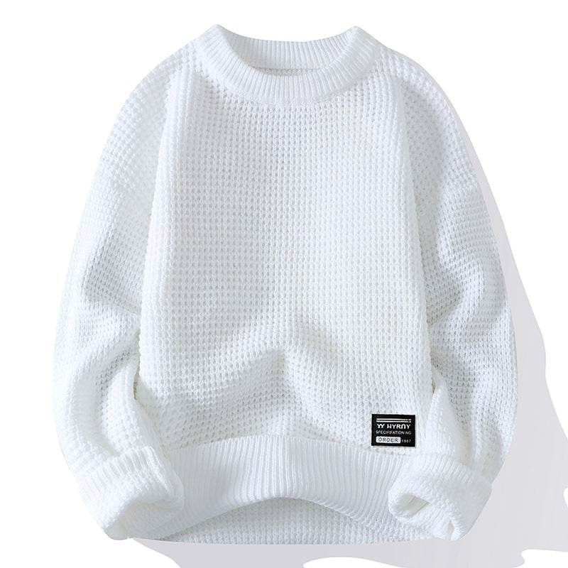 Men's  autumn/winter retro thick-knit pullover