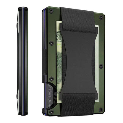 Carbon Fiber Metal Card Holder Wallet  RFID Anti-Theft