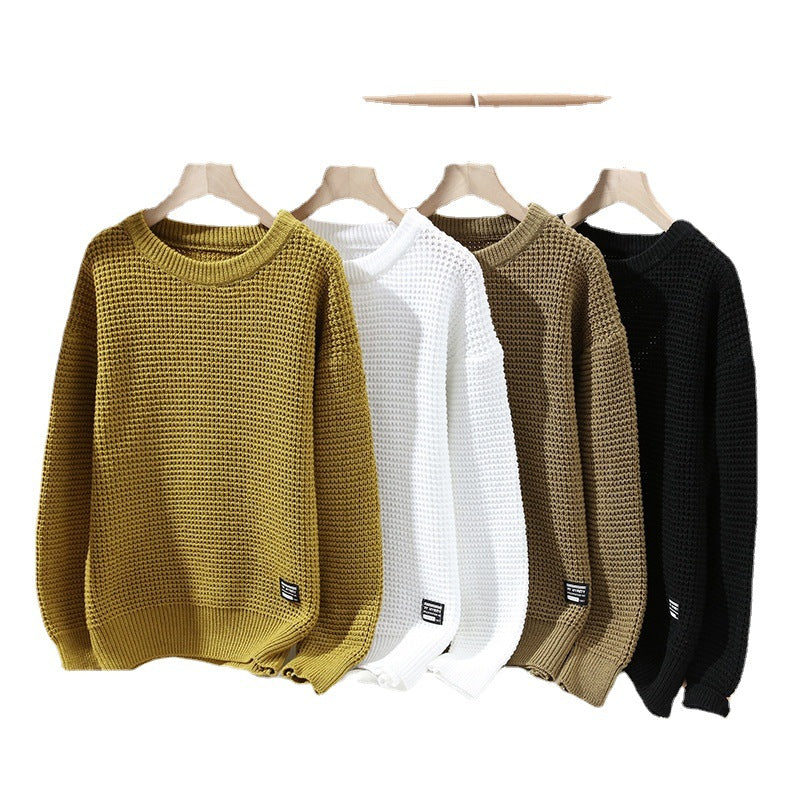 Men's  autumn/winter retro thick-knit pullover