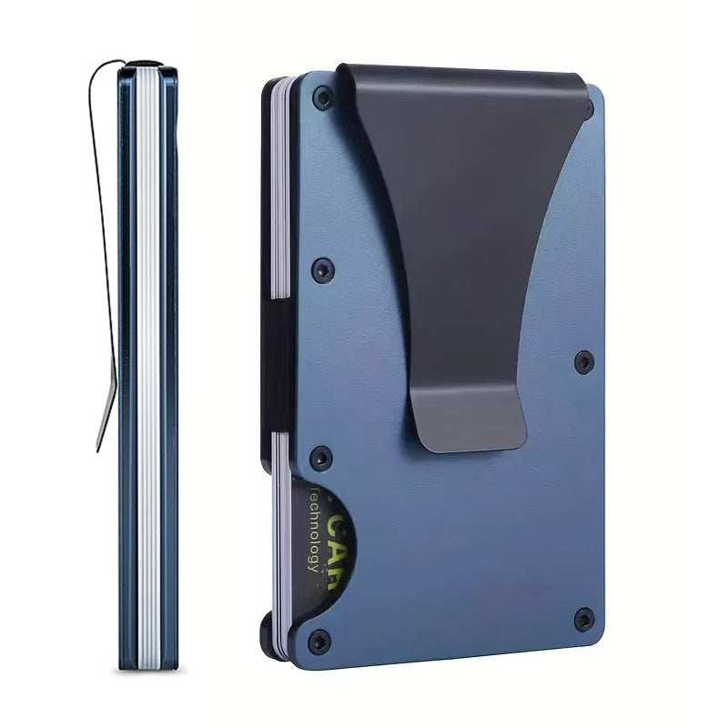 Carbon Fiber Metal Card Holder Wallet  RFID Anti-Theft