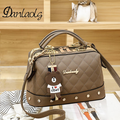 Chic European-Style Quilted Crossbody Bag