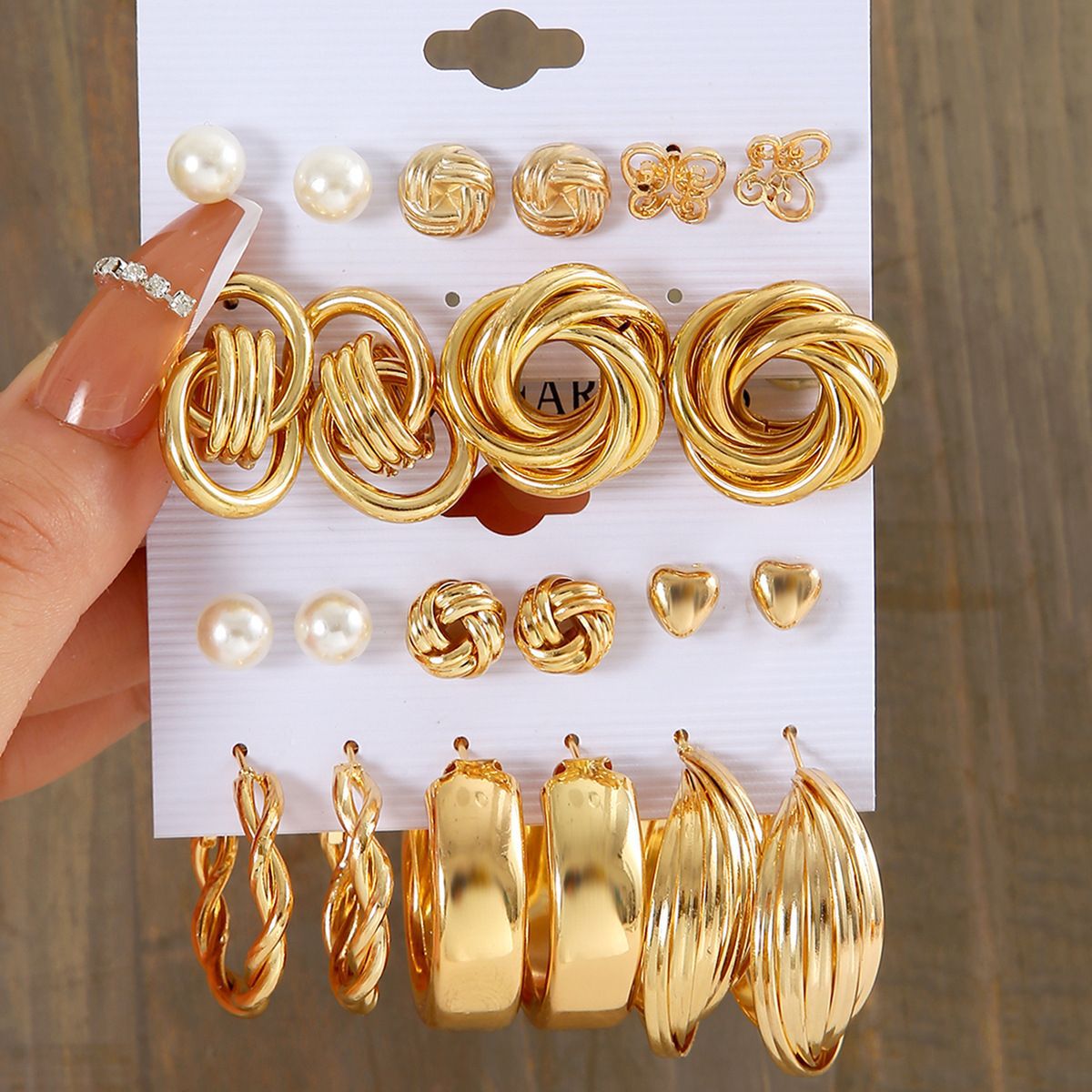 Cross-border New Twist Chain Earrings Women's Set