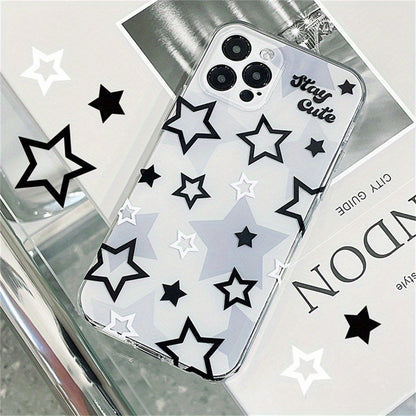 Cross-border star pattern soft case for iPhone 11/XS/12/13/14/15/16.