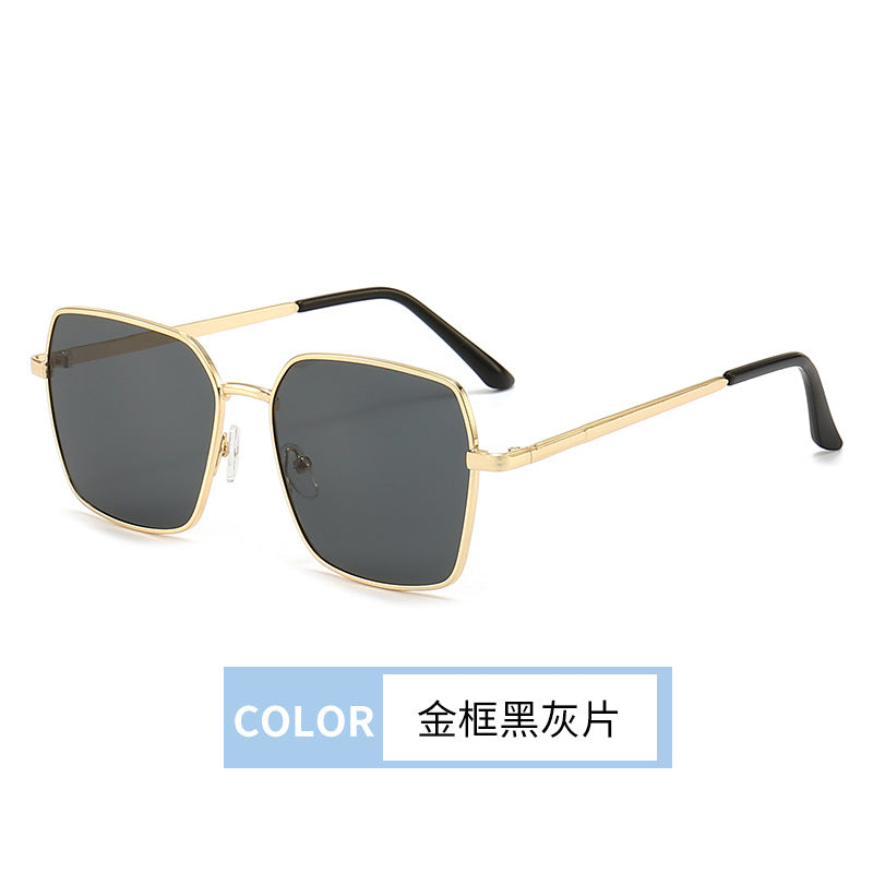 Simple metal frame sunglasses