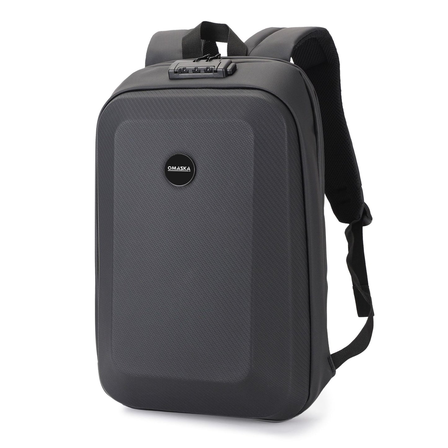 Men's Hard Shell Backpack - Business Casual Commuter Computer Bag
