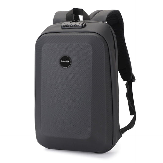 Men's Hard Shell Backpack - Business Casual Commuter Computer Bag