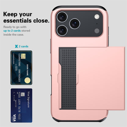 2-in-1 Anti-Drop Wallet Case for iPhone 17 / iPhone 16 / iPhone 15 Pro