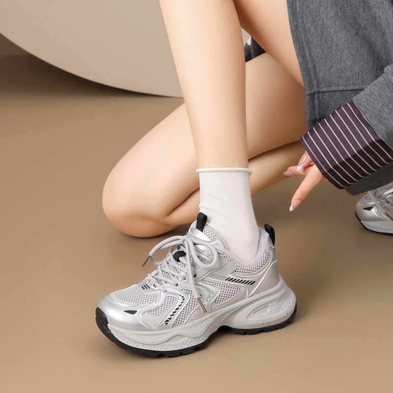 Thick-Soled Fleece Women's Sneakers Shoes