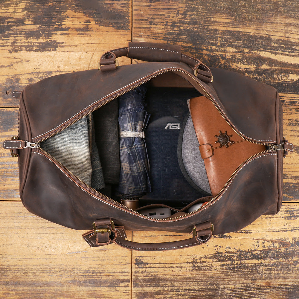 Heritage Craft First-Layer Cowhide Travel Bag