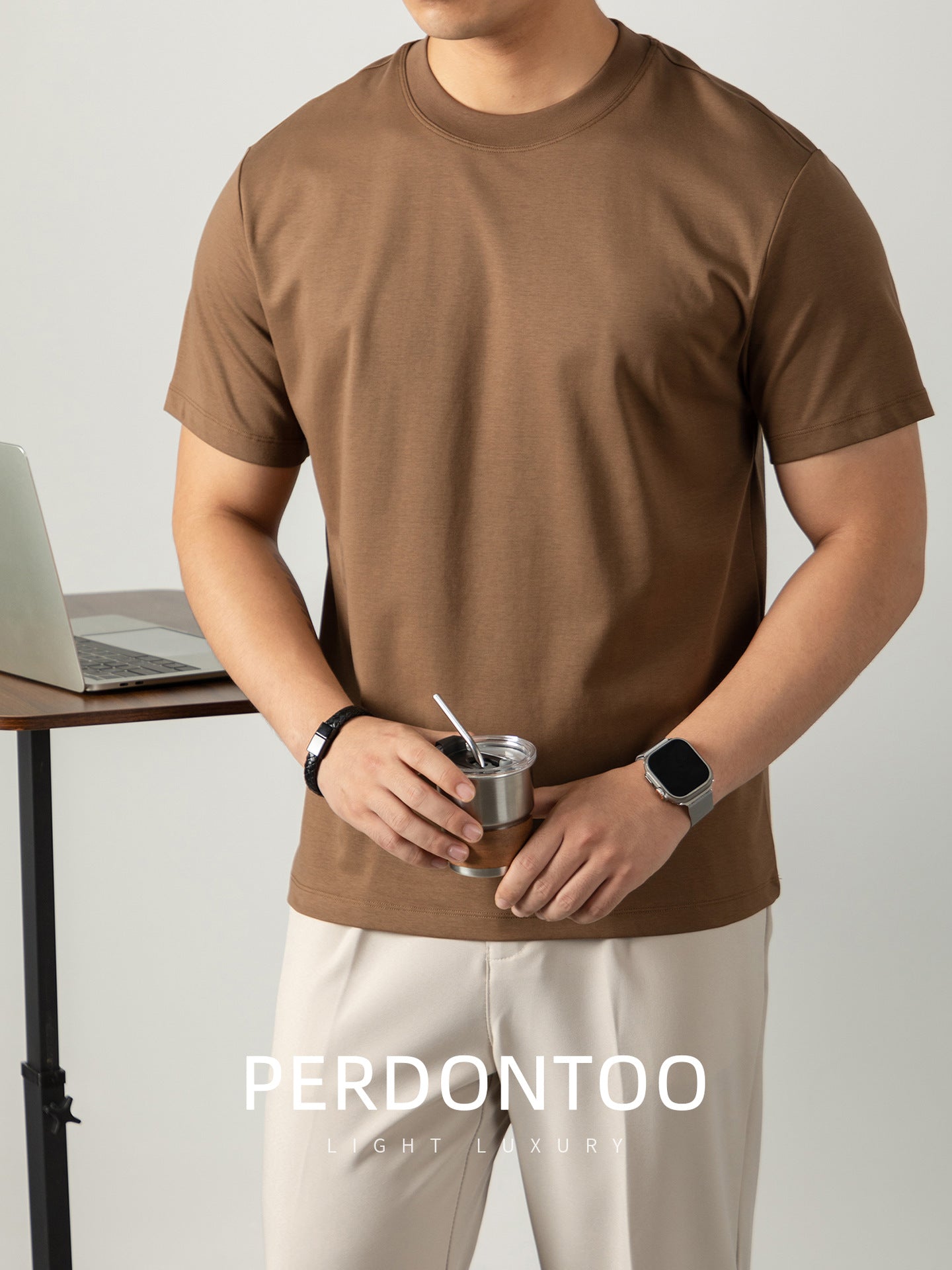 Premium 80S Mercerized Cotton Short-Sleeve T-Shirt