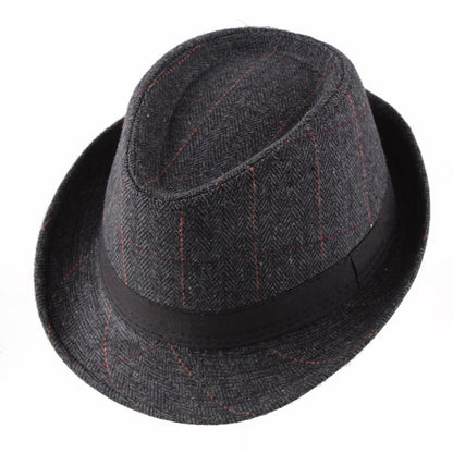 Autumn Plaid Flannel Jazz Hat