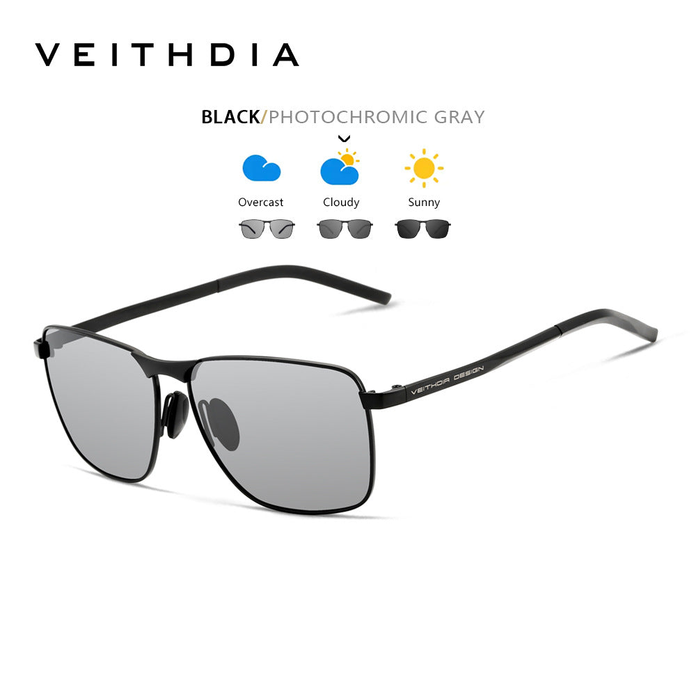 Laser-Engraved Polarized Mens Sunglasses  UV Protection