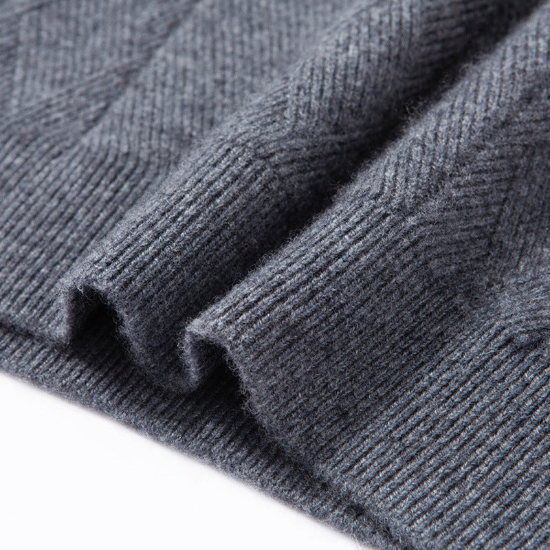 NORDWELL Diamond Jacquard Wool Cashmere Cardigan Men