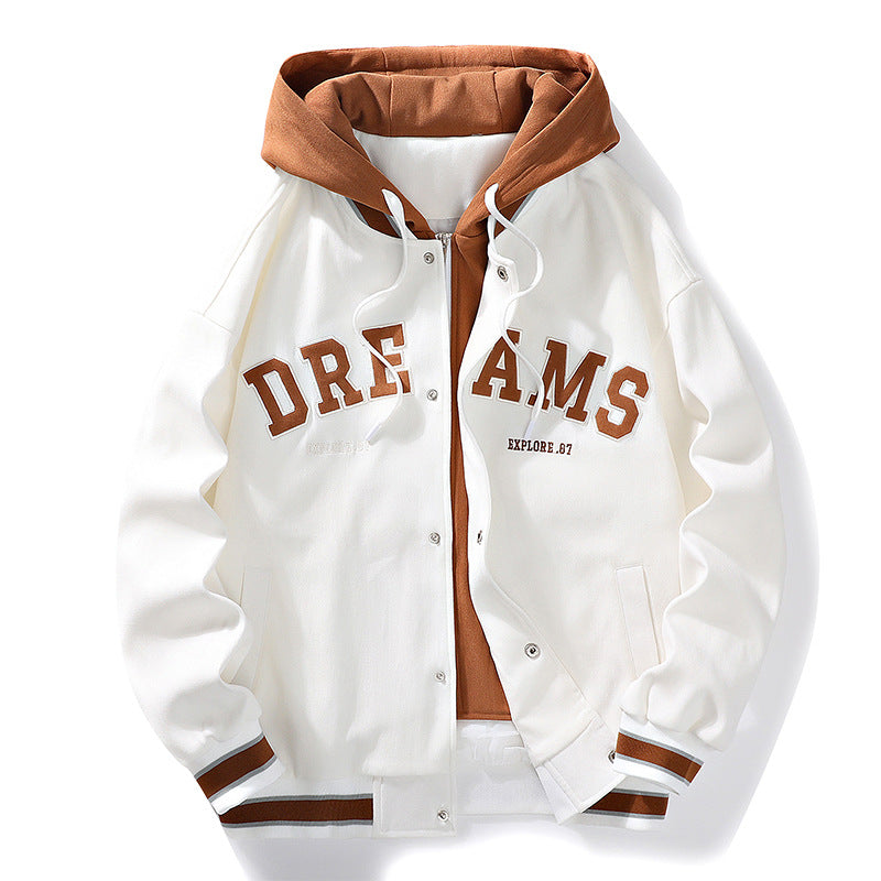 Astro Warm NASA  Plus Size Velvet Bomber Baseball Jacket