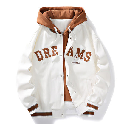 Astro Warm NASA  Plus Size Velvet Bomber Baseball Jacket