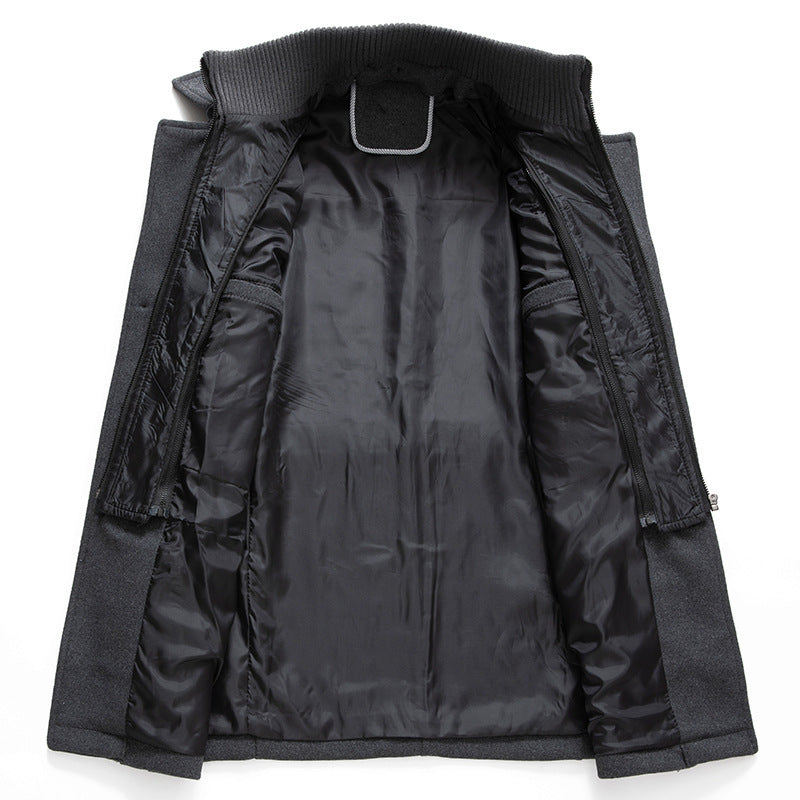 Nordic Gent Business Woolen Collar Coat