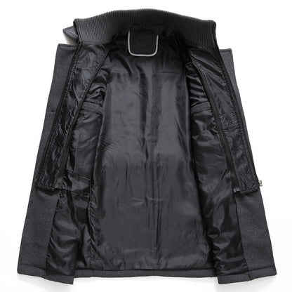 Nordic Gent Business Woolen Collar Coat