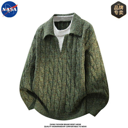 NASA Voyager Elite Polo Knit Sweater