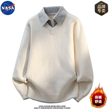 NASA Men's Two-Piece Knit Sweater